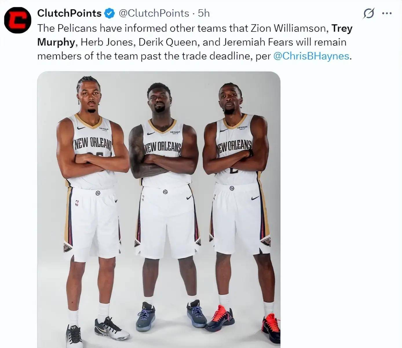 关于NBA总决赛赛程吃紧，新奥尔良鹈鹕赛后内部沟通，更衣室稳定，球队文化再被提及的信息